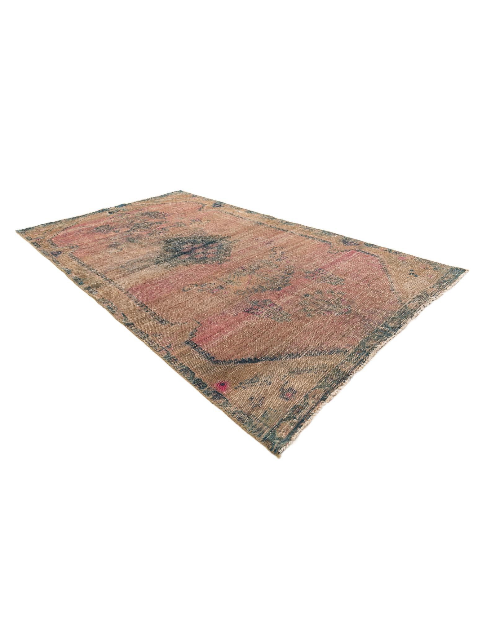 4' 6 x 8' Hand Knotted Ultra Vintage Persian Wool Rug
