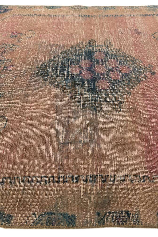 4' 6 x 8' Hand Knotted Ultra Vintage Persian Wool Rug