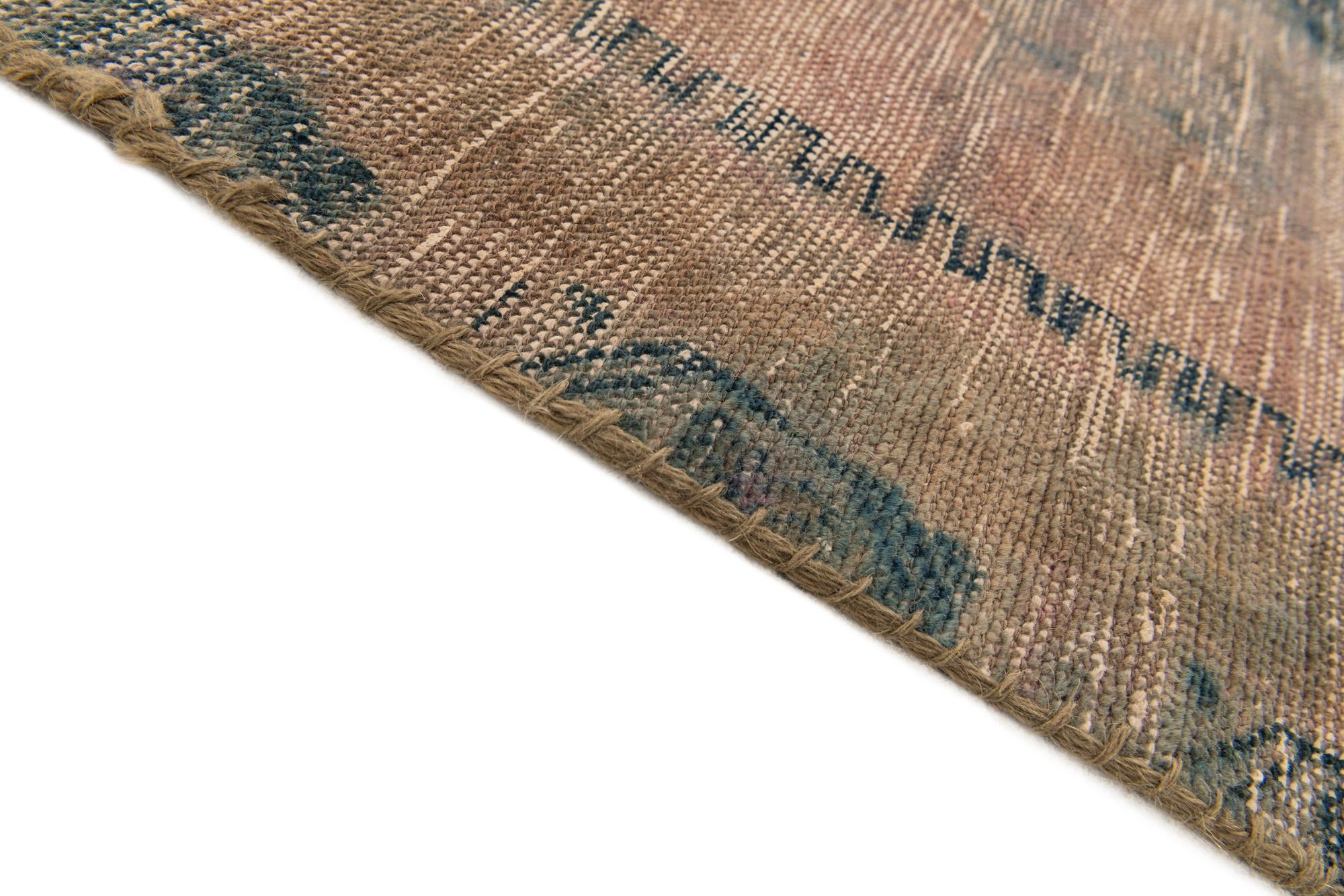 4' 6 x 8' Hand Knotted Ultra Vintage Persian Wool Rug