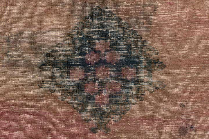 4' 6 x 8' Hand Knotted Ultra Vintage Persian Wool Rug