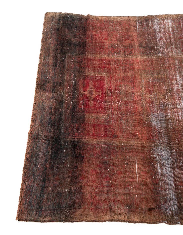 Detail image of 3' 6 x 6' 3  Hand Knotted Ultra Vintage Persian Wool Rug