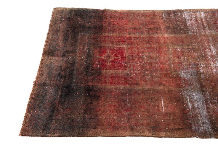 Detail image of 3' 6 x 6' 3 Hand Knotted Ultra Vintage Persian Wool Rug