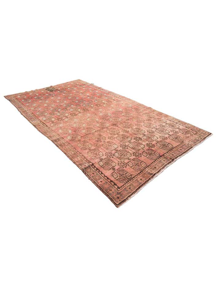 4' 10 x 8' 9 Hand Knotted Ultra Vintage Persian Wool Rug