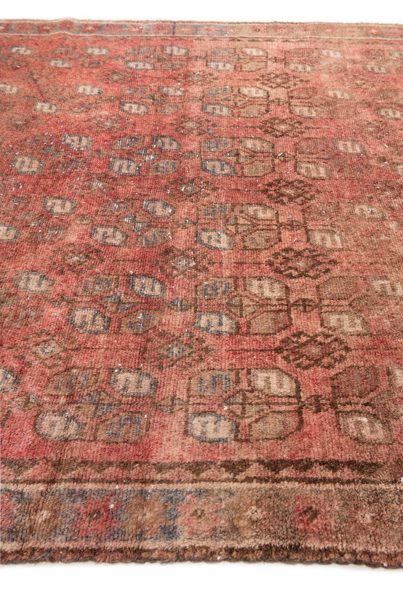 4' 10 x 8' 9 Hand Knotted Ultra Vintage Persian Wool Rug