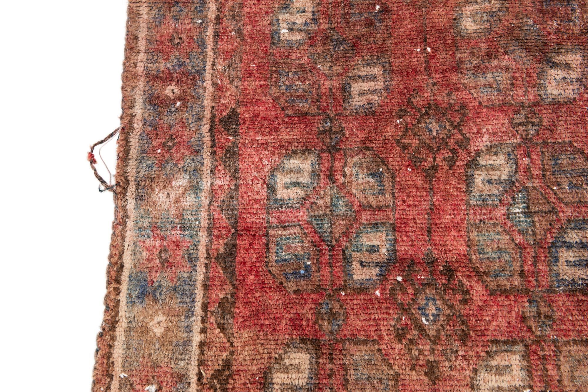 4' 10 x 8' 9 Hand Knotted Ultra Vintage Persian Wool Rug