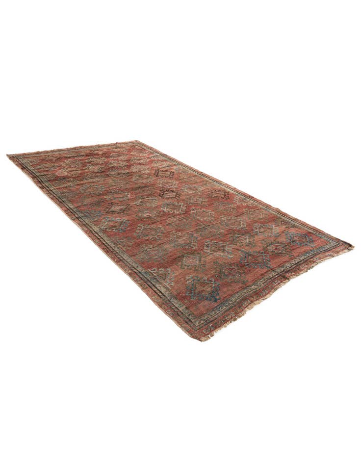 Detail image of 4' 6 x 8' Hand Knotted Ultra Vintage Persian Wool Rug