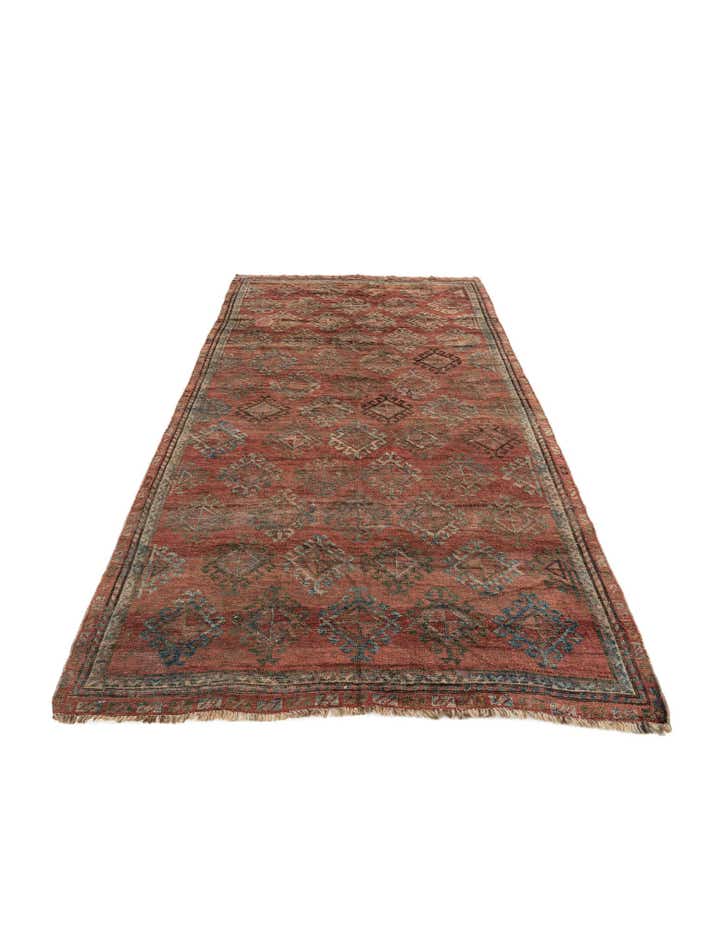 4' 6 x 8' Hand Knotted Ultra Vintage Persian Wool Rug