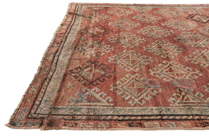 4' 6 x 8' Hand Knotted Ultra Vintage Persian Wool Rug