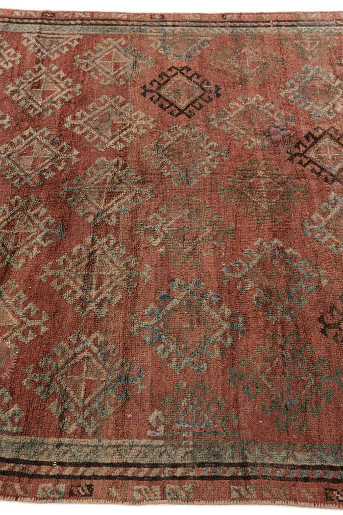 4' 6 x 8' Hand Knotted Ultra Vintage Persian Wool Rug