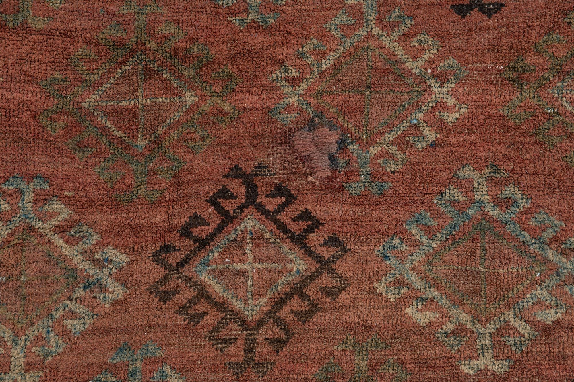 4' 6 x 8' Hand Knotted Ultra Vintage Persian Wool Rug