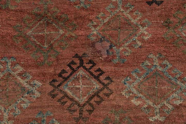 4' 6 x 8' Hand Knotted Ultra Vintage Persian Wool Rug