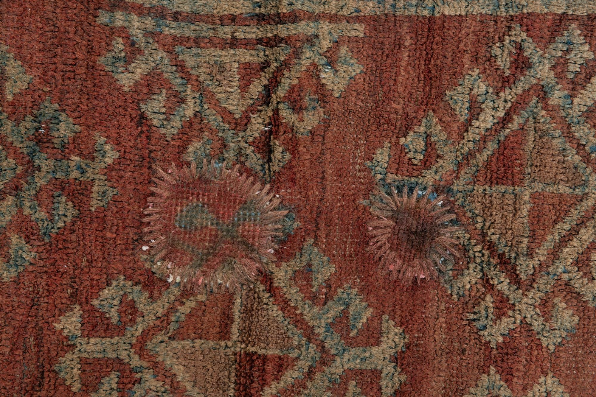 4' 6 x 8' Hand Knotted Ultra Vintage Persian Wool Rug