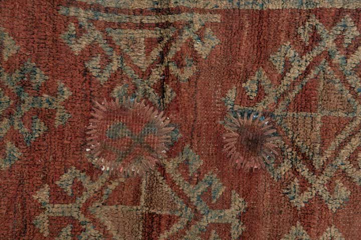 4' 6 x 8' Hand Knotted Ultra Vintage Persian Wool Rug