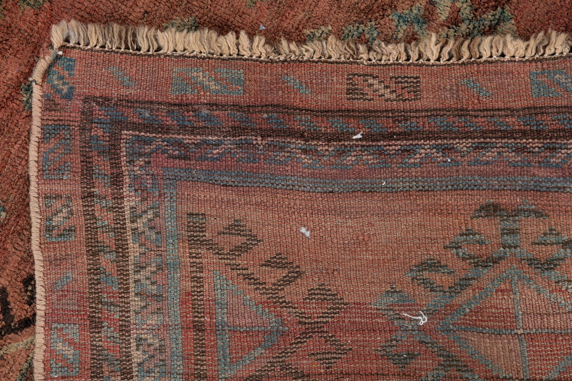 4' 6 x 8' Hand Knotted Ultra Vintage Persian Wool Rug