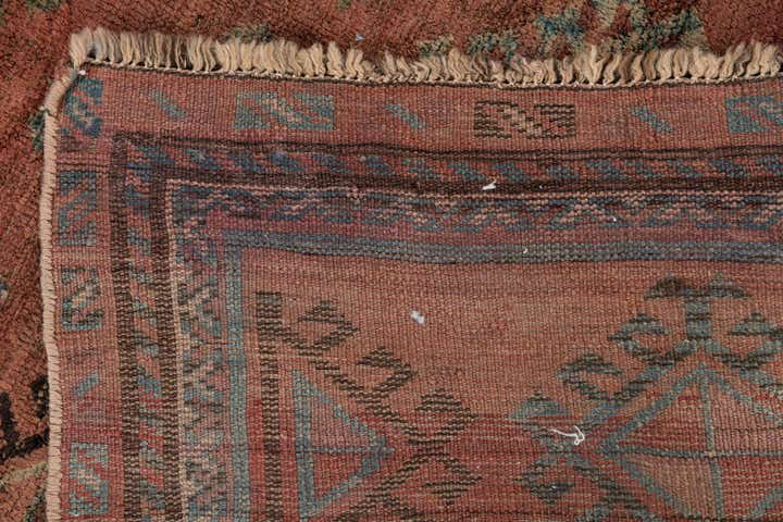 4' 6 x 8' Hand Knotted Ultra Vintage Persian Wool Rug