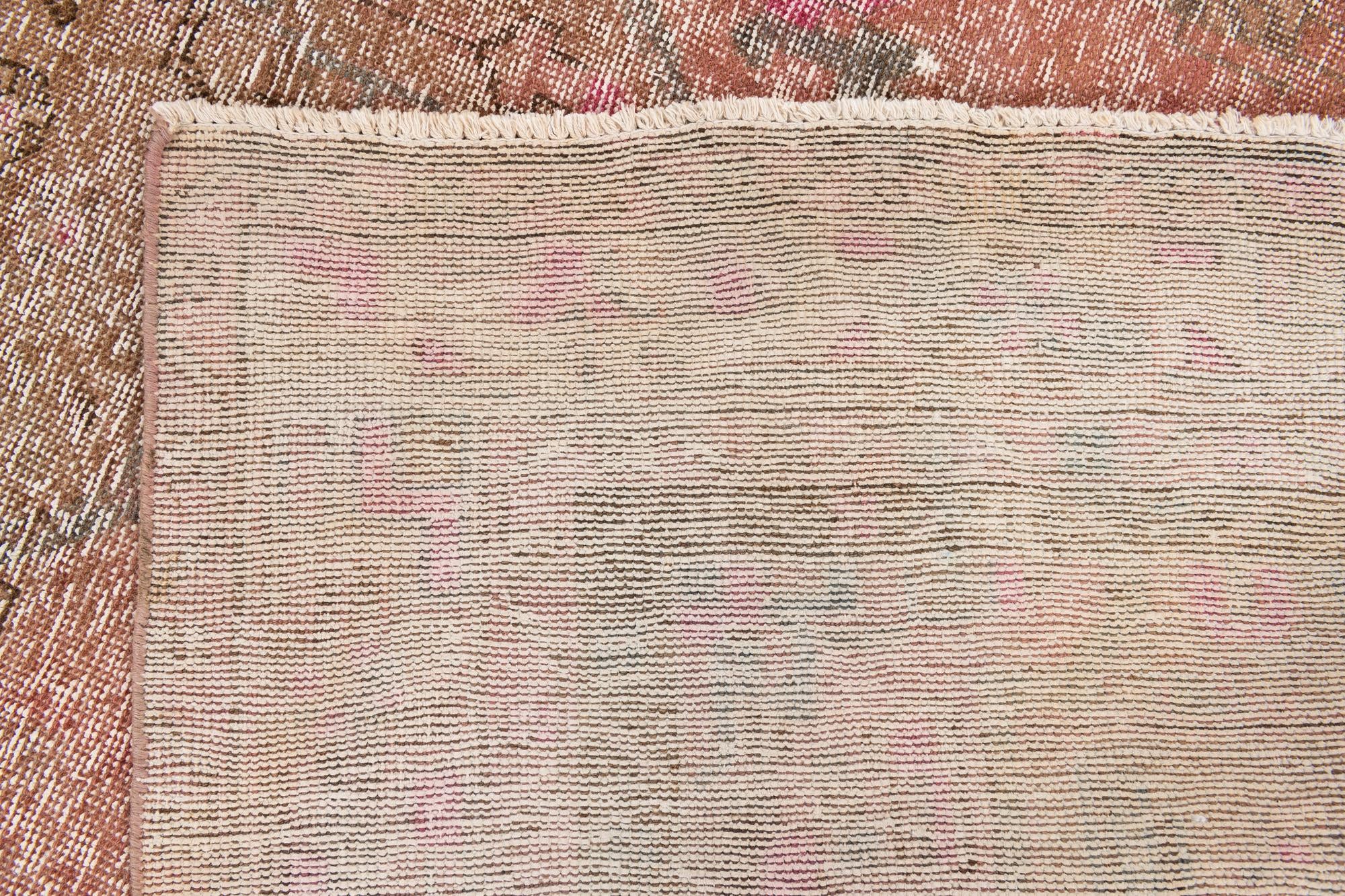 5' 5 x 9' 7 Hand Knotted Ultra Vintage Persian Wool Rug