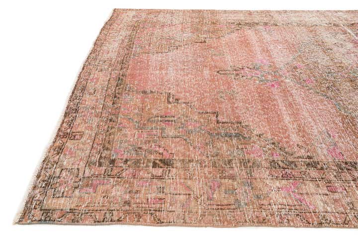 5' 5 x 9' 7 Hand Knotted Ultra Vintage Persian Wool Rug