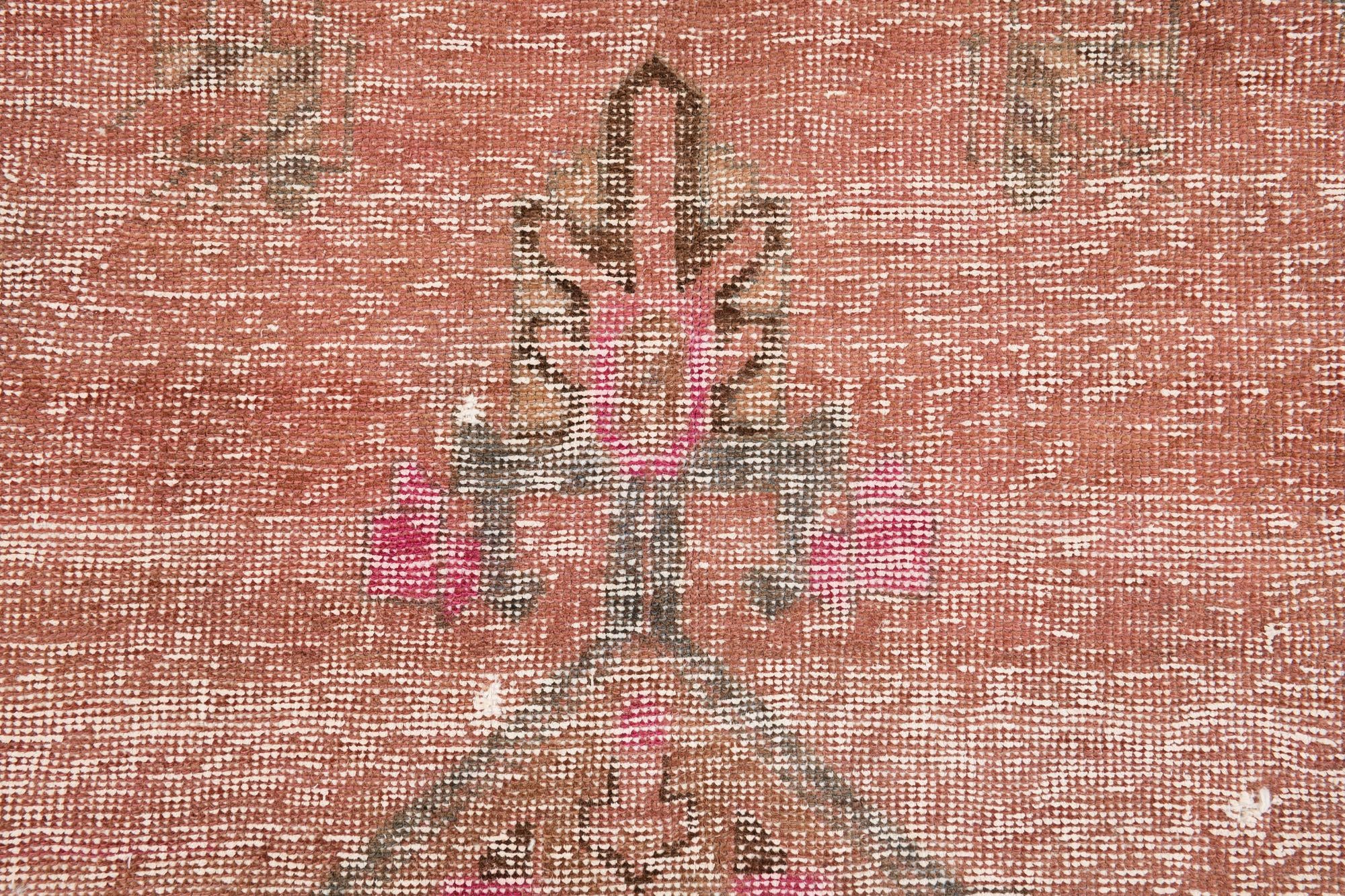 5' 5 x 9' 7 Hand Knotted Ultra Vintage Persian Wool Rug