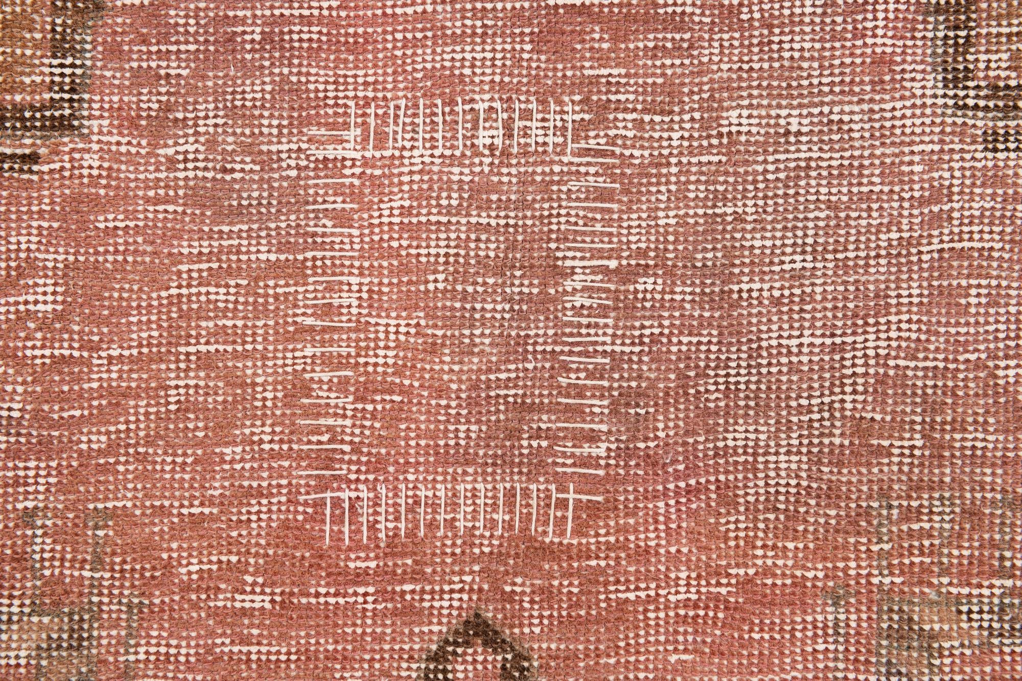 5' 5 x 9' 7 Hand Knotted Ultra Vintage Persian Wool Rug