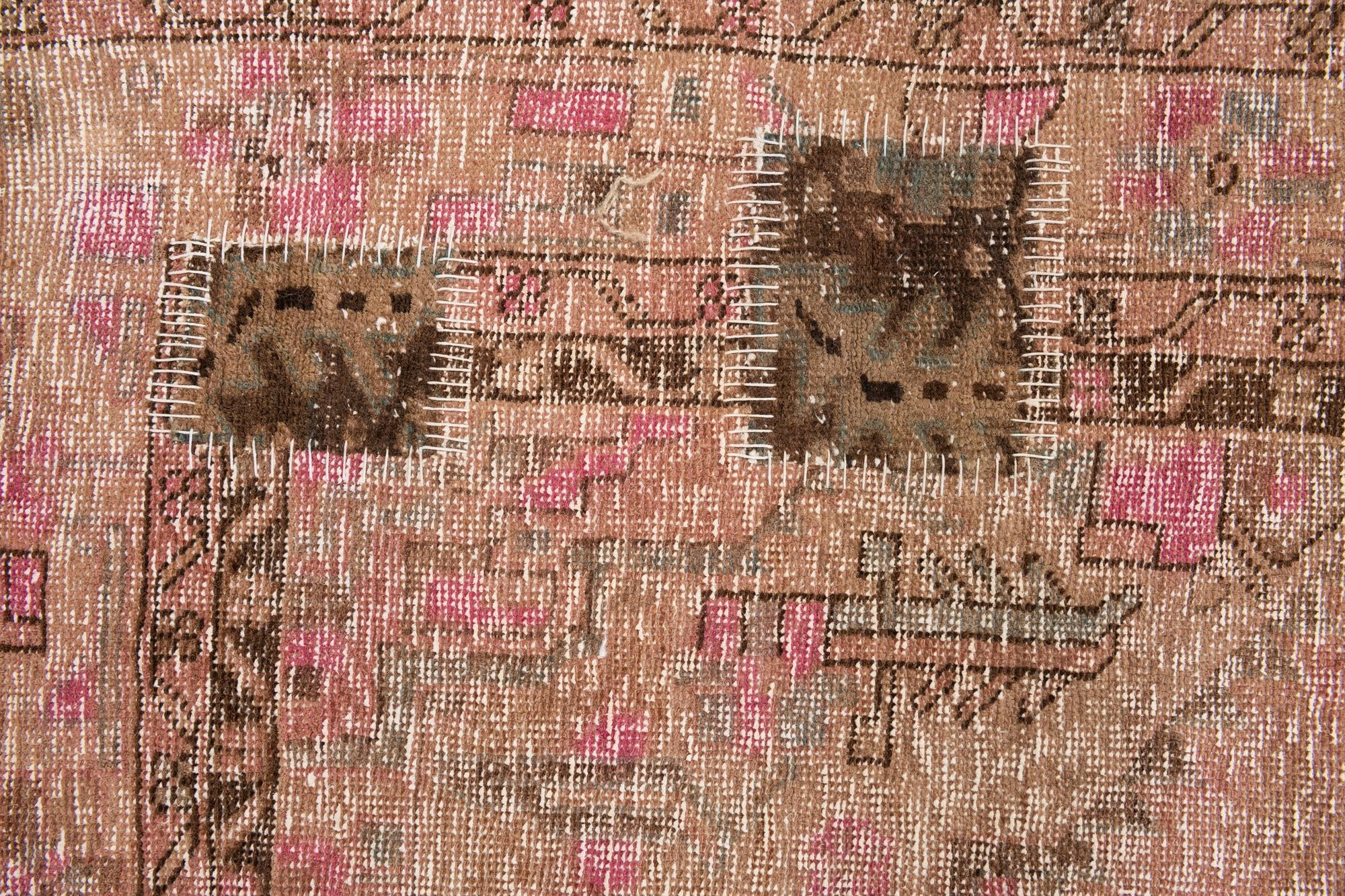 5' 5 x 9' 7 Hand Knotted Ultra Vintage Persian Wool Rug