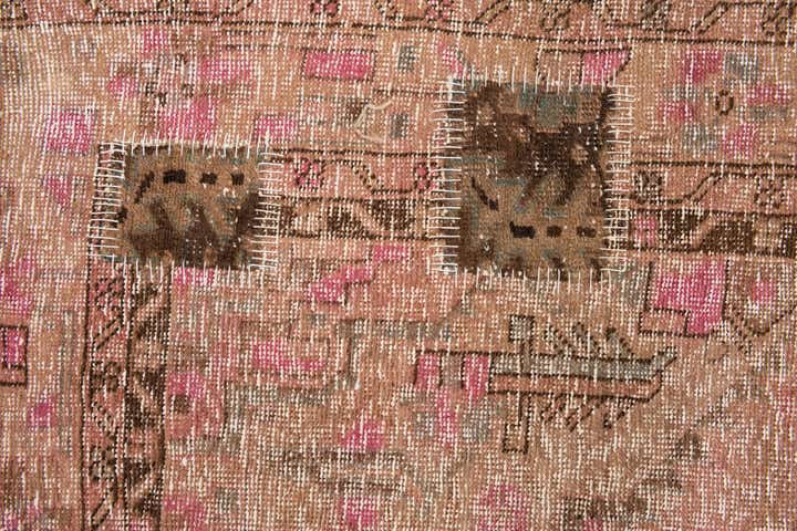 5' 5 x 9' 7 Hand Knotted Ultra Vintage Persian Wool Rug