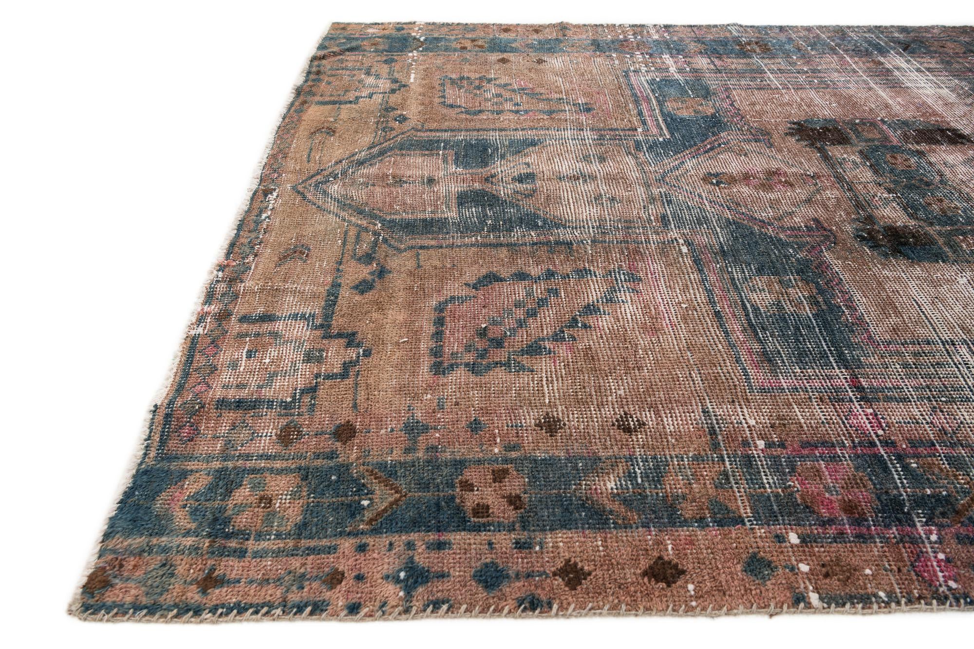 5' x 7' 4 Hand Knotted Ultra Vintage Persian Wool Rug