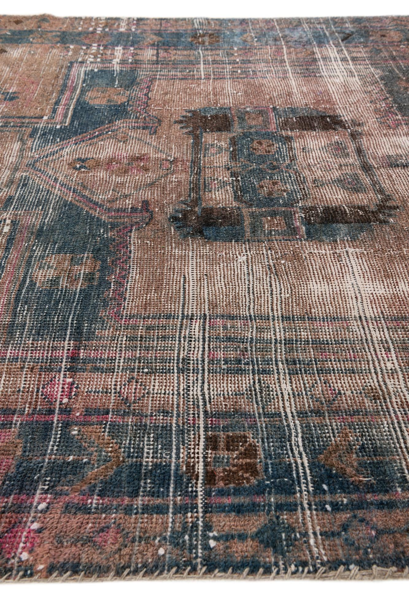 5' x 7' 4 Hand Knotted Ultra Vintage Persian Wool Rug