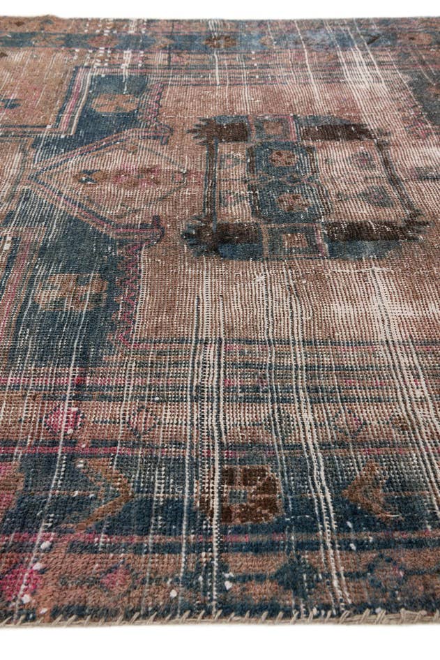Detailansicht von 150cm x 225cm Handgeknüpft Ultra Vintage Persisch Wolle Teppich