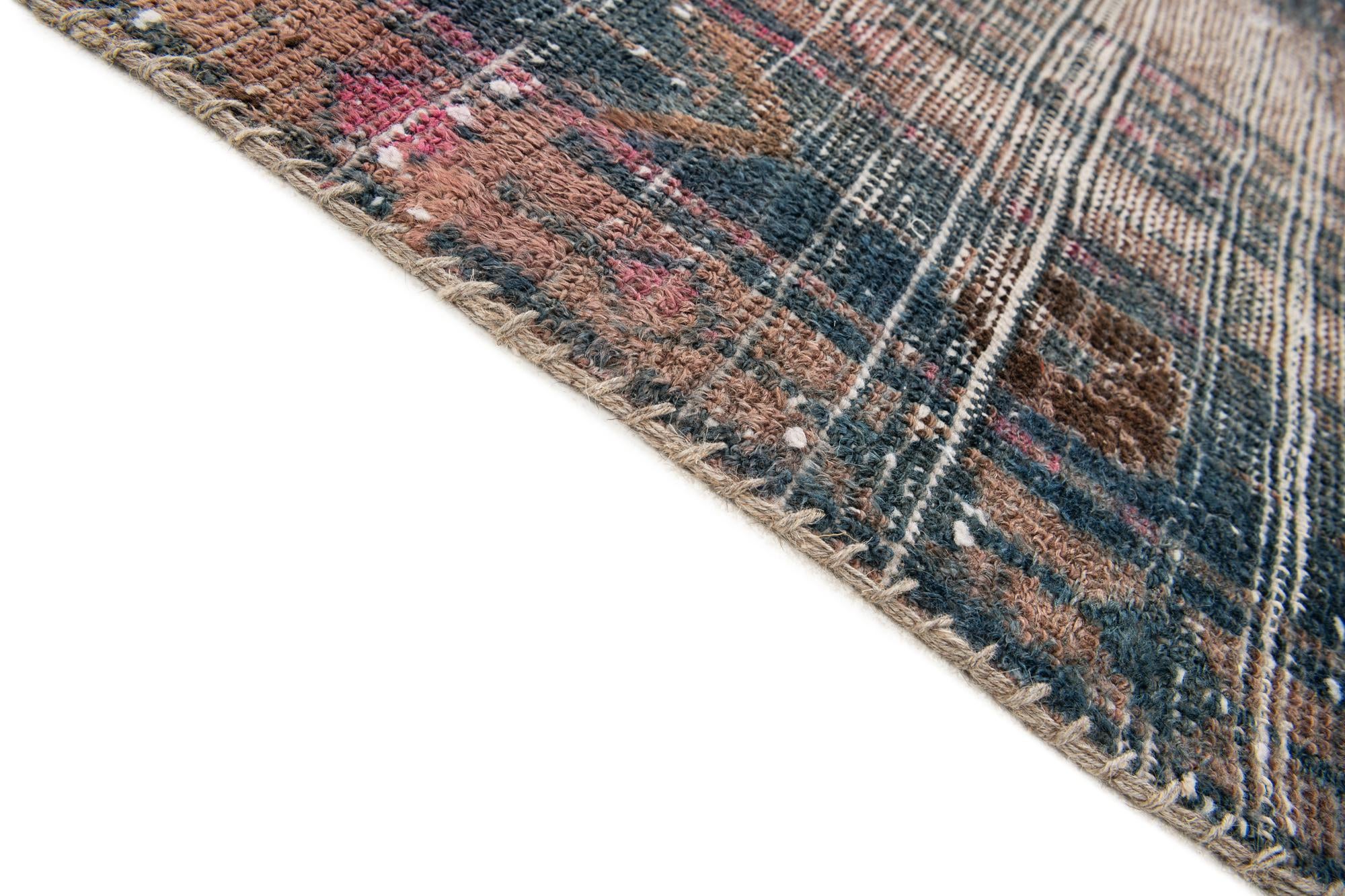 5' x 7' 4 Hand Knotted Ultra Vintage Persian Wool Rug