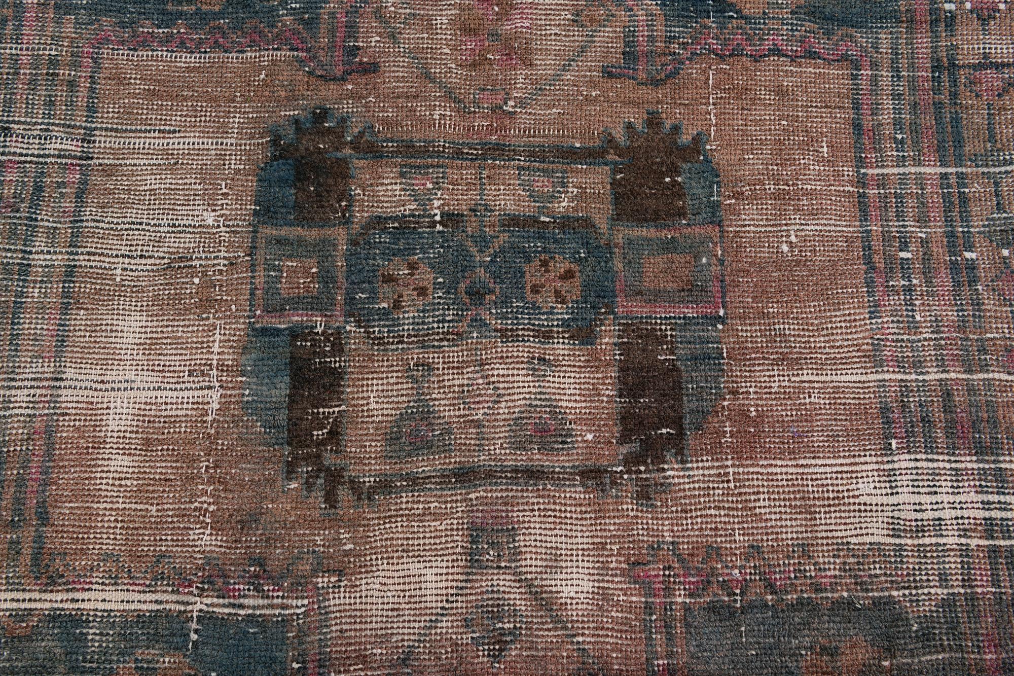 5' x 7' 4 Hand Knotted Ultra Vintage Persian Wool Rug