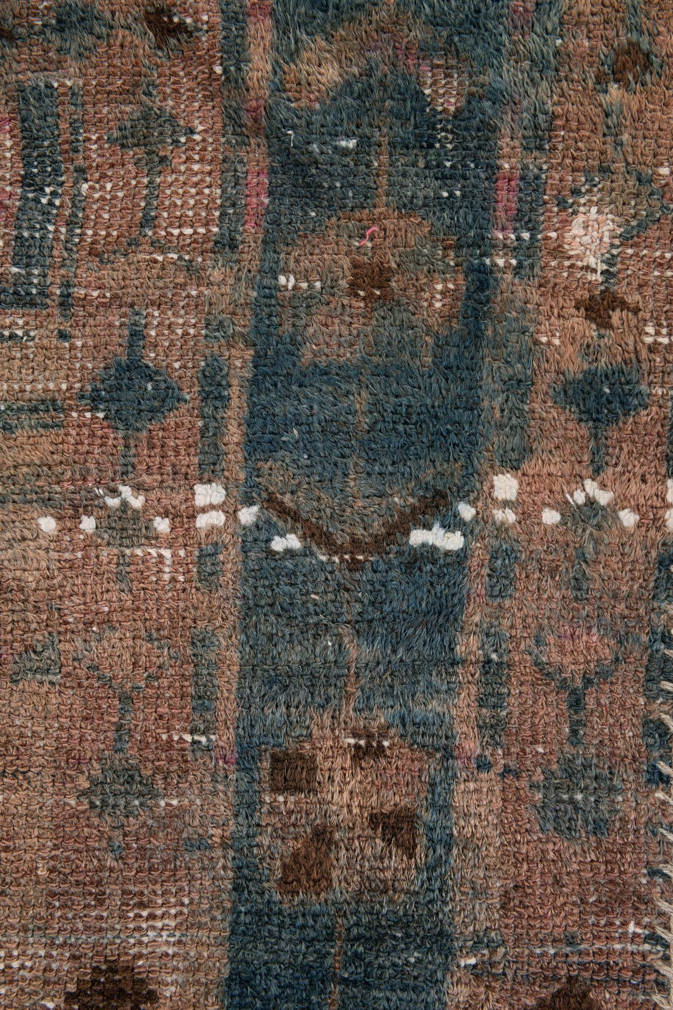 5' x 7' 4 Hand Knotted Ultra Vintage Persian Wool Rug