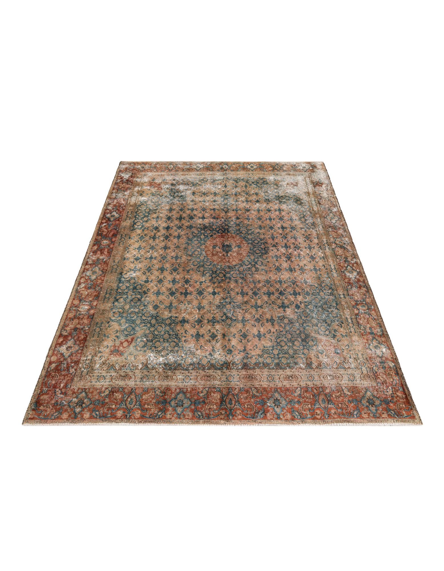 6' 5 x 8' 10 Hand Knotted Ultra Vintage Persian Wool Rug