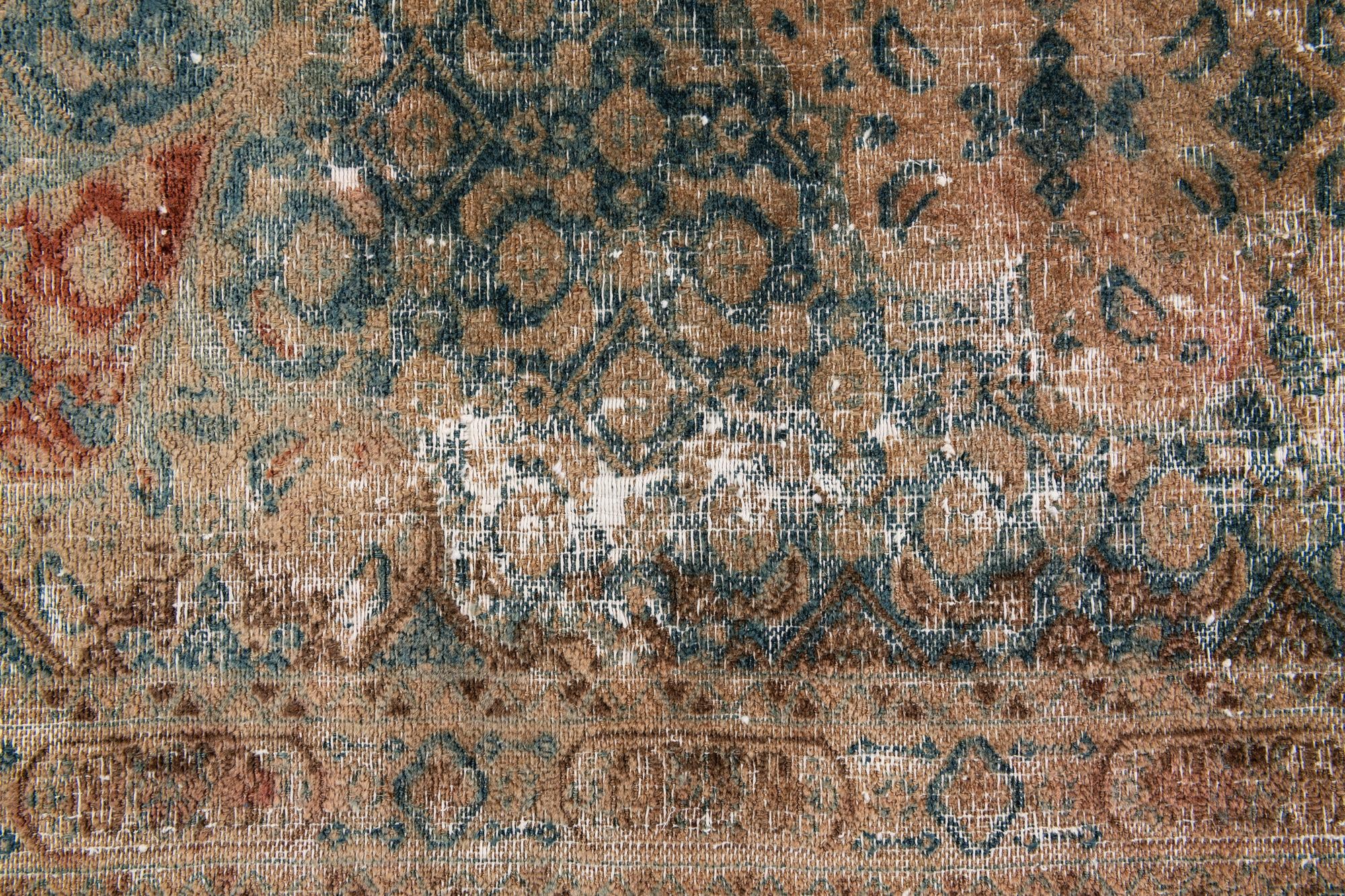 6' 5 x 8' 10 Hand Knotted Ultra Vintage Persian Wool Rug