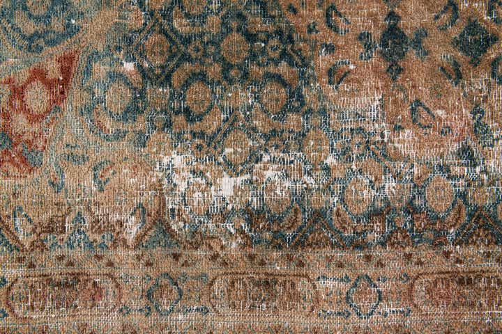6' 5 x 8' 10 Hand Knotted Ultra Vintage Persian Wool Rug