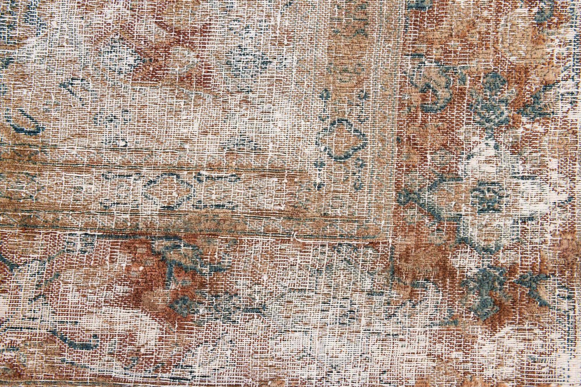 6' 5 x 8' 10 Hand Knotted Ultra Vintage Persian Wool Rug