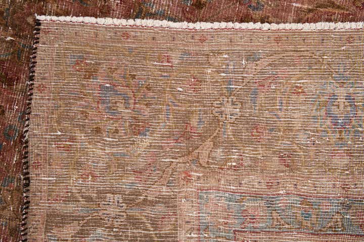 7' x 10' 10 Hand Knotted Ultra Vintage Persian Wool Rug