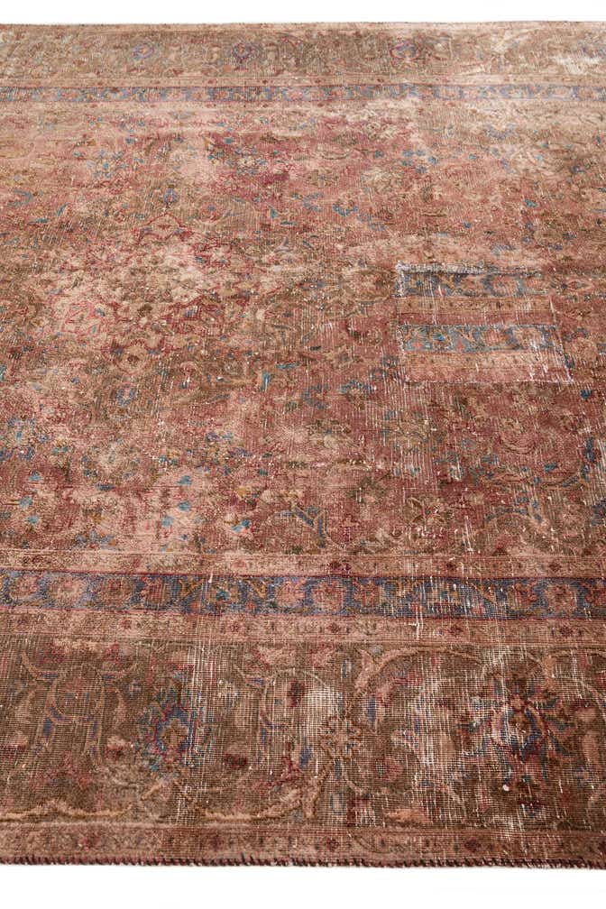 7' x 10' 10 Hand Knotted Ultra Vintage Persian Wool Rug