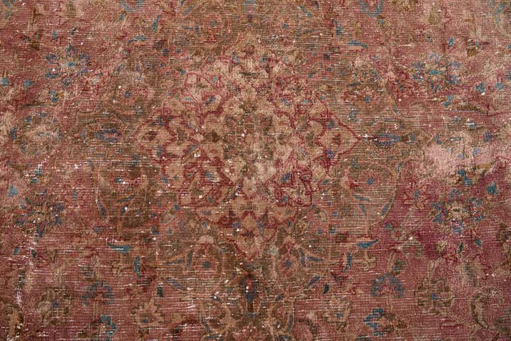 7' x 10' 10 Hand Knotted Ultra Vintage Persian Wool Rug