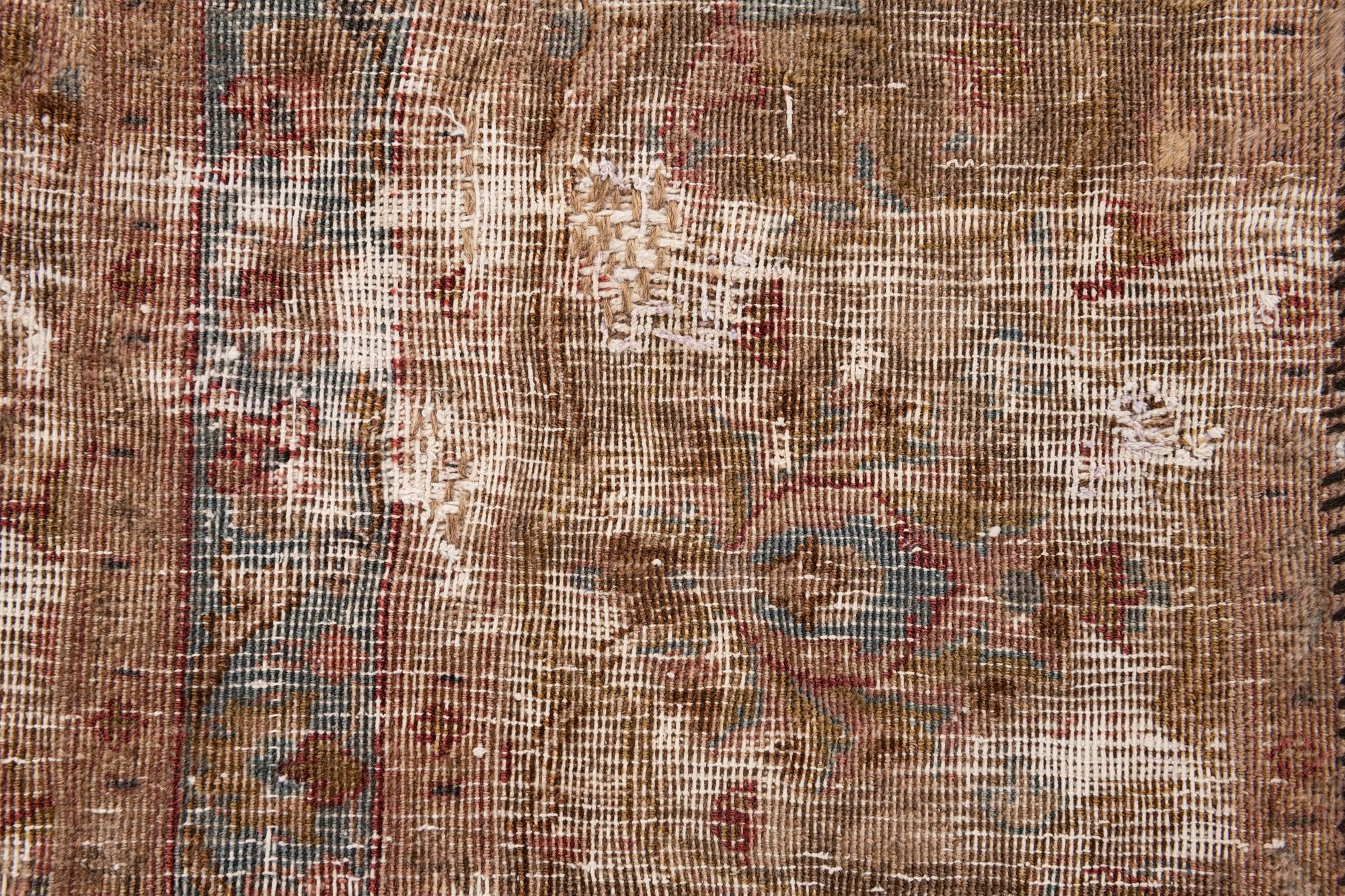 7' x 10' 10 Hand Knotted Ultra Vintage Persian Wool Rug