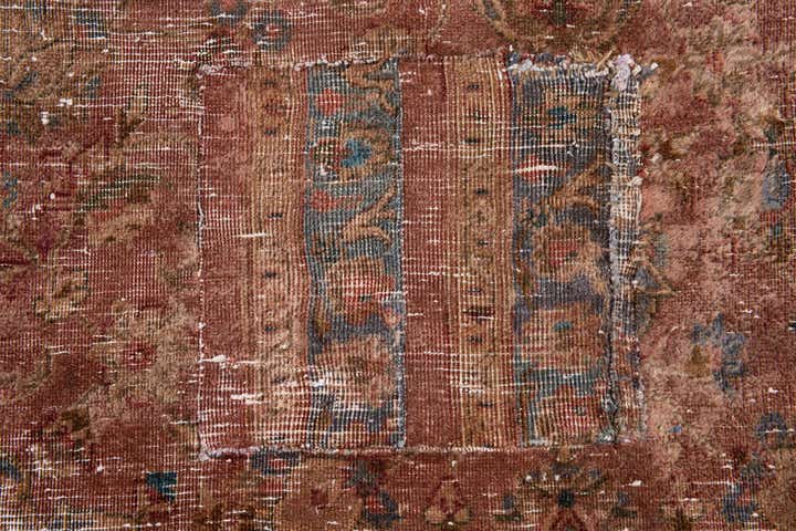 7' x 10' 10 Hand Knotted Ultra Vintage Persian Wool Rug