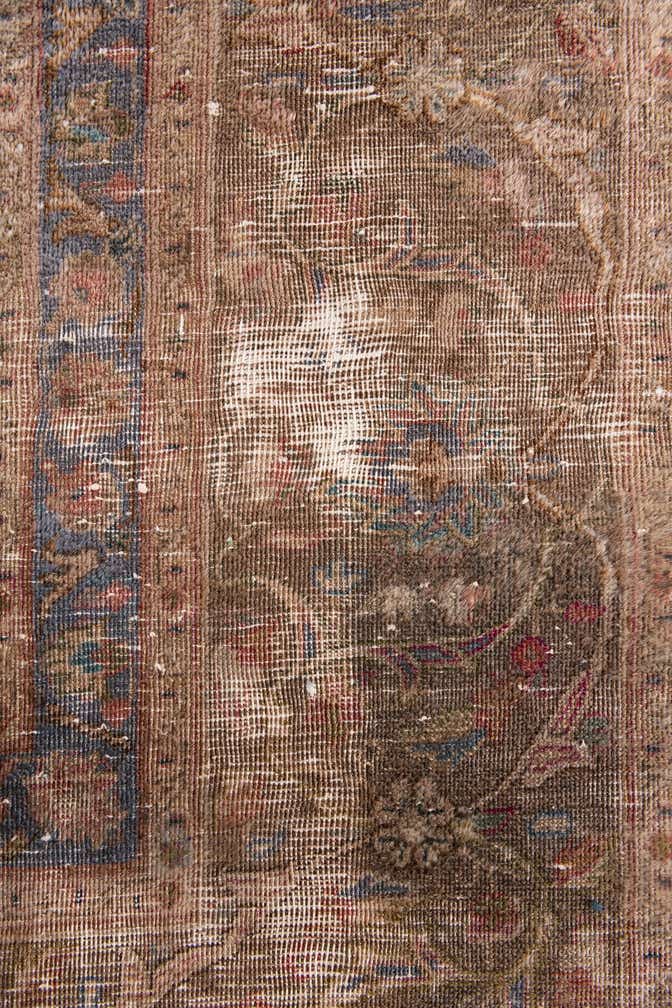7' x 10' 10 Hand Knotted Ultra Vintage Persian Wool Rug