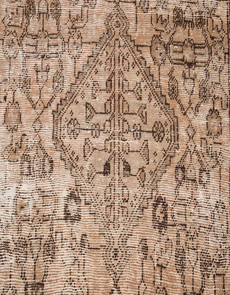 Detail image of 4' 3 x 7'  Hand Knotted Ultra Vintage Persian Wool Rug