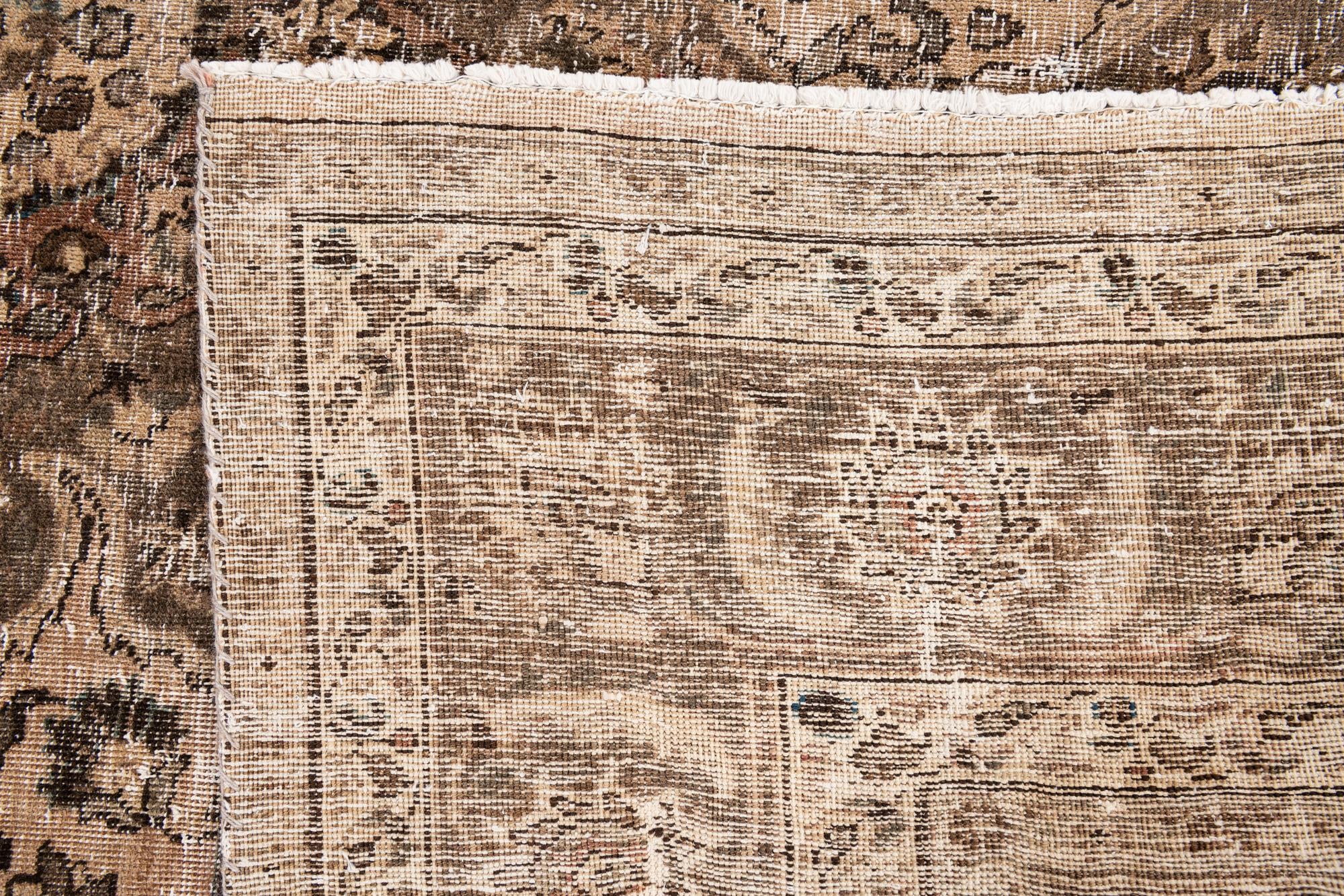 8' 1 x 9' 8 Hand Knotted Ultra Vintage Persian Wool Rug