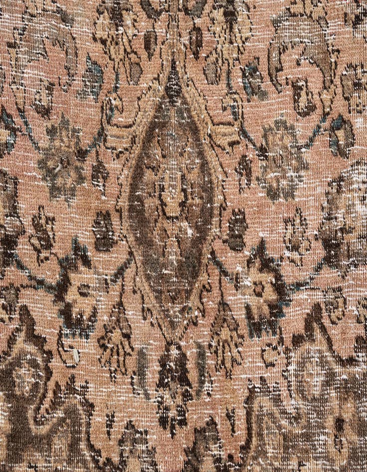 Detail image of 8' 1 x 9' 8  Hand Knotted Ultra Vintage Persian Wool Rug