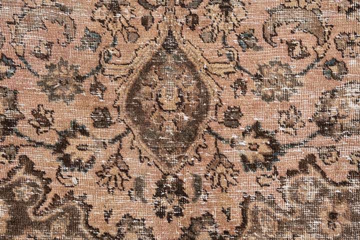 8' 1 x 9' 8 Hand Knotted Ultra Vintage Persian Wool Rug