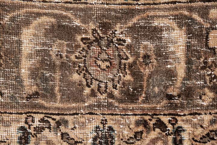 8' 1 x 9' 8 Hand Knotted Ultra Vintage Persian Wool Rug