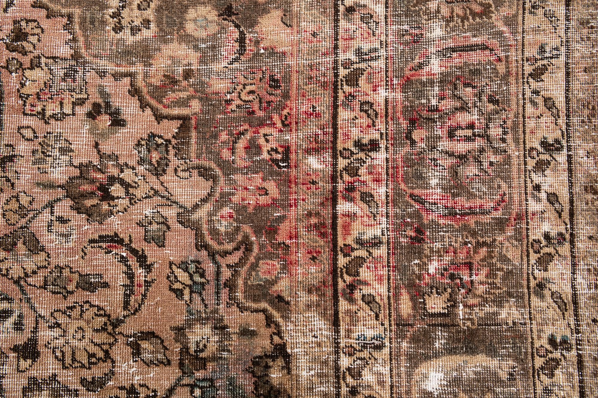 8' 1 x 9' 8 Hand Knotted Ultra Vintage Persian Wool Rug