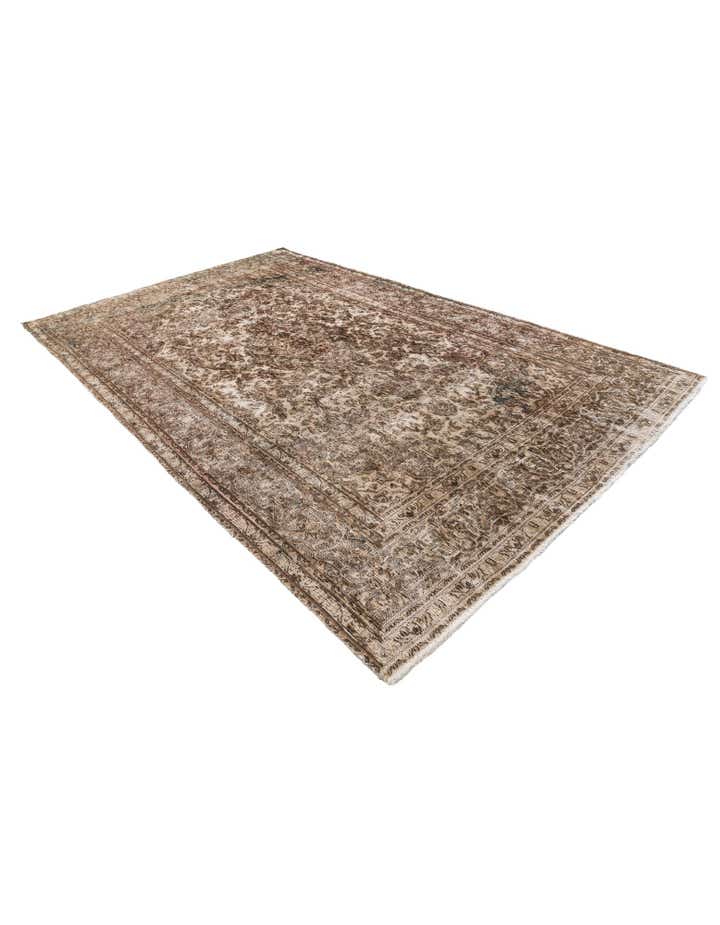 6' 3 x 10' Hand Knotted Ultra Vintage Persian Wool Rug