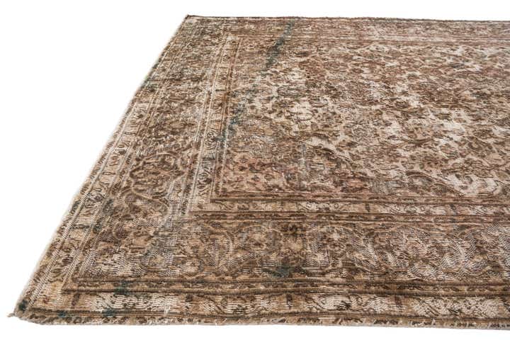 6' 3 x 10' Hand Knotted Ultra Vintage Persian Wool Rug