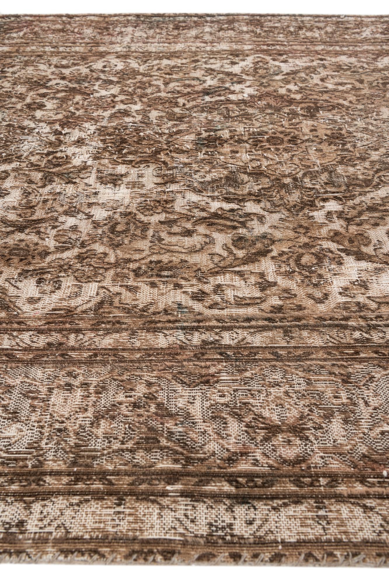 6' 3 x 10' Hand Knotted Ultra Vintage Persian Wool Rug